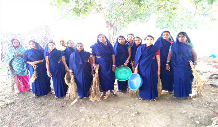 ग्राम फुलवारी की महिला कमांडो ने  उठाया स्वच्छता का जिम्मा