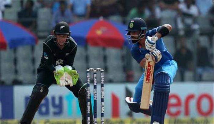 कोहली के शानदार शतक से भारत ने न्यूजीलैंड को दिया 281 रनों का लक्ष्य