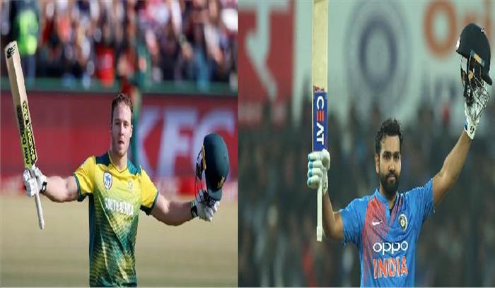 टी-20 में सबसे तेज शतक लगाने के मामले में रोहित ने की मिलर की बराबरी