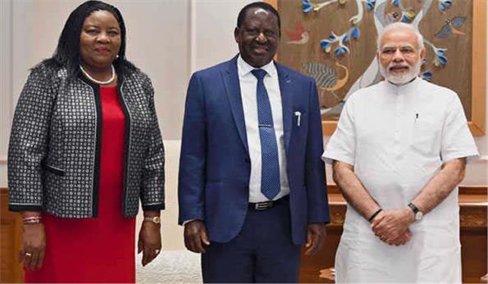 केन्या के पूर्व प्रधानमंत्री ने की पीएम मोदी से की मुलाकात 