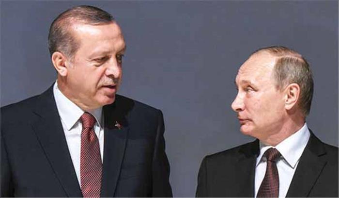 ब्लादिमीर पुतिन और तैय्यप एर्दोगन ने सीरिया शांति को लेकर की वार्ता