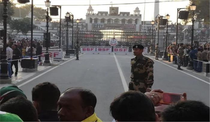 वाघा बॉर्डर पर बीटिंग द रिट्रीट समारोह रद्द