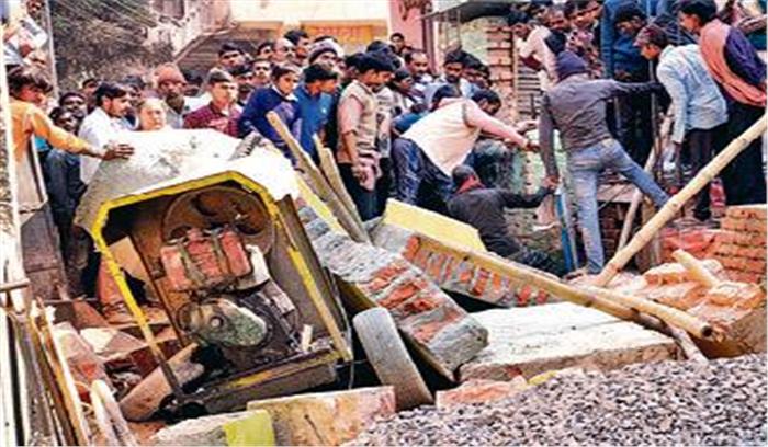 दीवार ढहने से दो मजदूरों की मौत