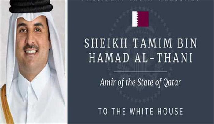 ट्रम्प ने कतर के अमीर से मुलाकात की