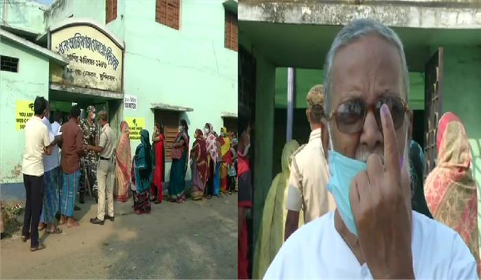 कोरोना संकट के बीच पश्चिम बंगाल विधानसभा के लिए अंतिम चरण का मतदान जारी