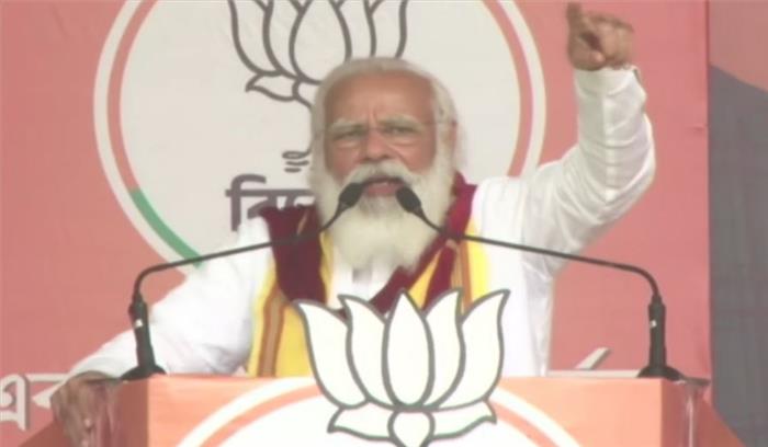 बंगाल में भाजपा के पक्ष में “लहर” चल रही है: पीएम मोदी