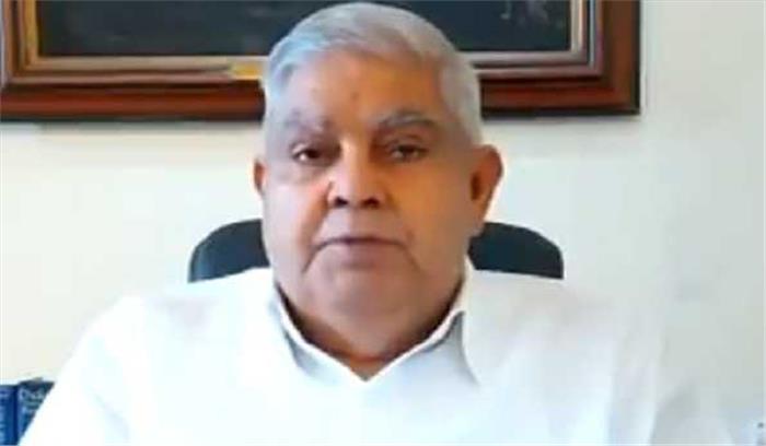 धनखड़ ने मुख्यमंत्री राहत कोष में दिये 50 लाख रुपये