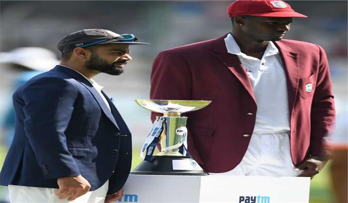 हैदराबाद टेस्ट: वेस्टइंडीज ने टॉस जीतकर लिया बल्लेबाजी का फैसला