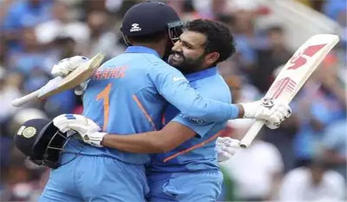विश्व कप : राहुल, रोहित की शतकीय पारियां, भारत ने श्रीलंका को 7 विकेट से हराया