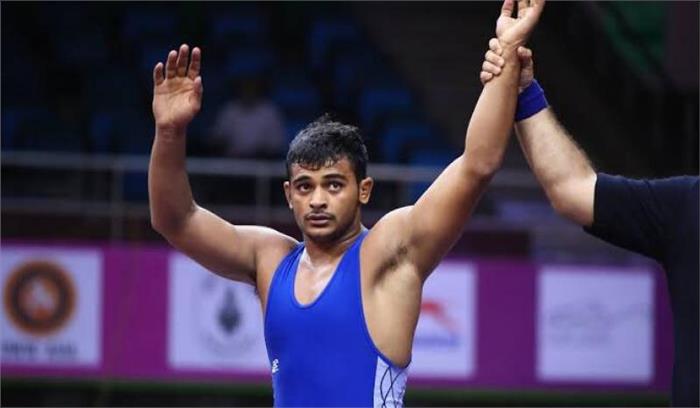 विश्व चैम्पियनशिप के रजत विजेता दीपक पुनिया सम्मानित