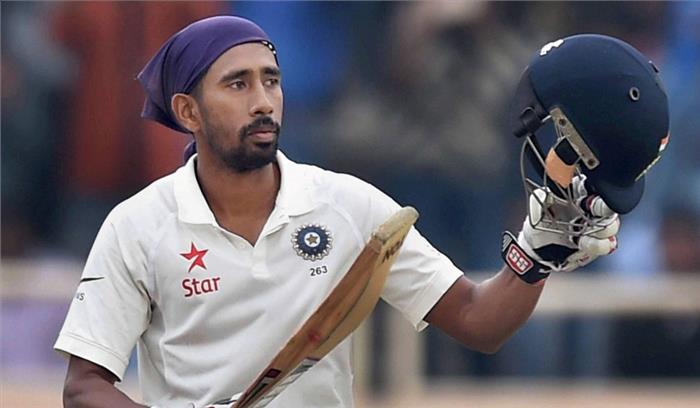 रिद्विमान साहा का अफगानिस्तान के खिलाफ होने वाले टेस्ट मैच में खेलना संदिग्ध