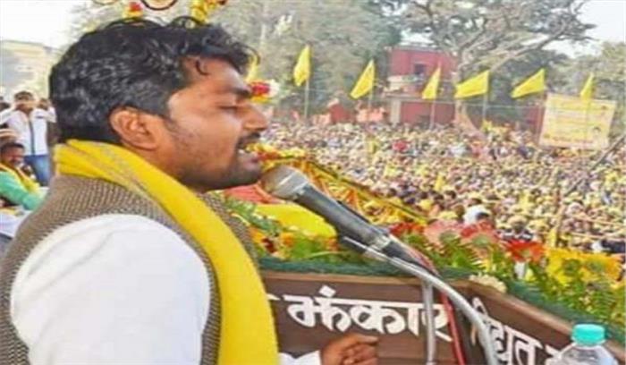 ओमप्रकाश राजभर के बेटे का विवादित बयान, लड़कियों को छूनेवालों के हाथ काट दूंगा