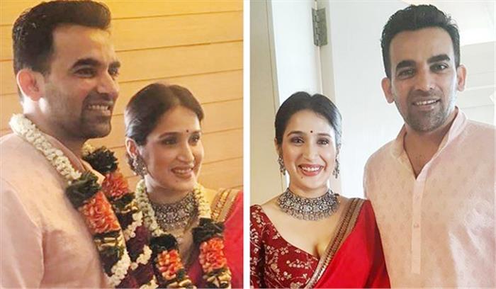 शादी के बन्धन में बंधे जहीर खान और सागरिका घाटगे