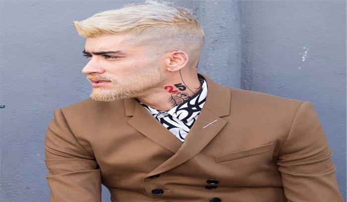 हल्के सुनहरे रंग के बालों में नजर आए जायन मलिक