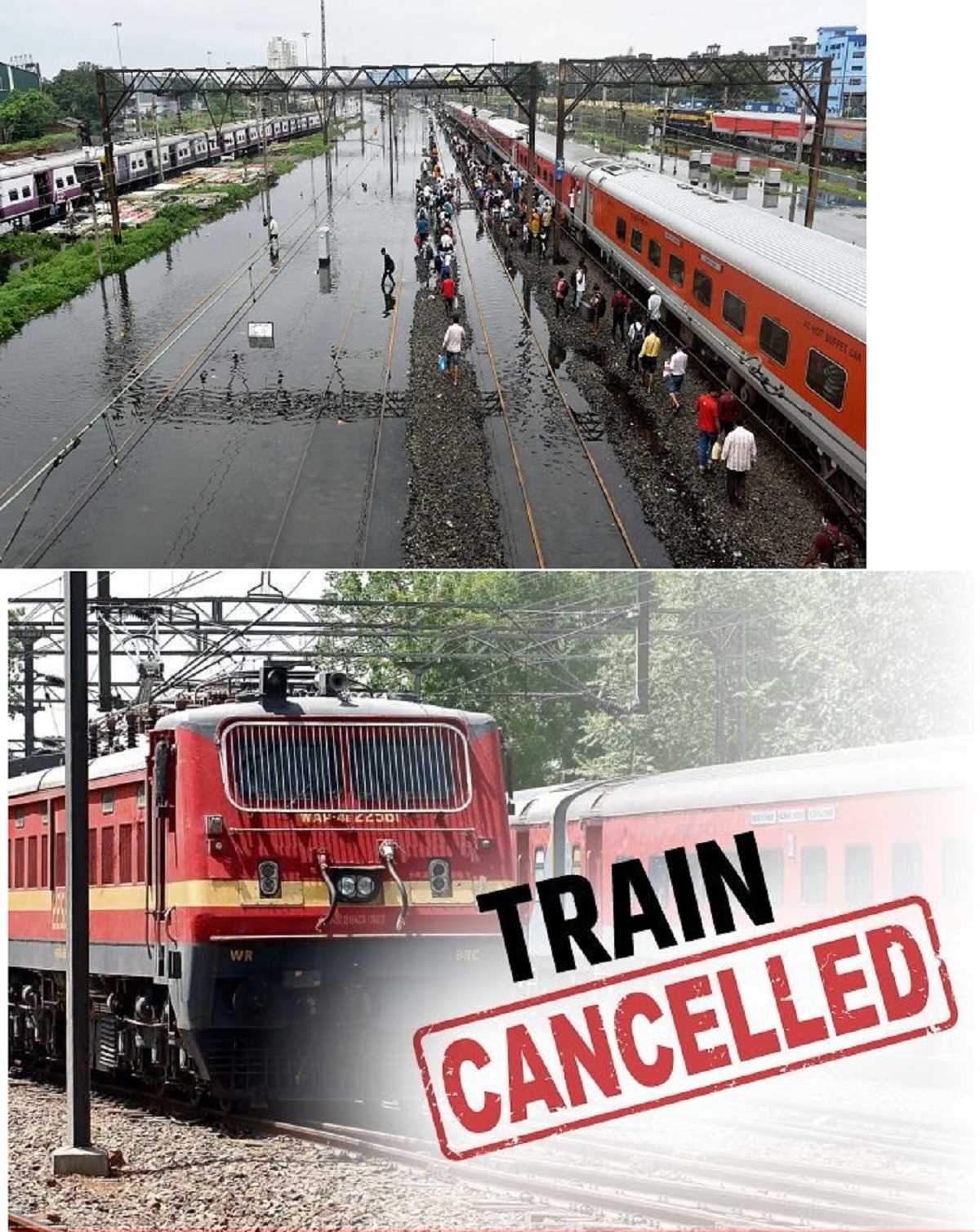 तेलंगाना में भारी बारिश से रेलवे ट्रैक क्षतिग्रस्त, कई ट्रेनें रद्द