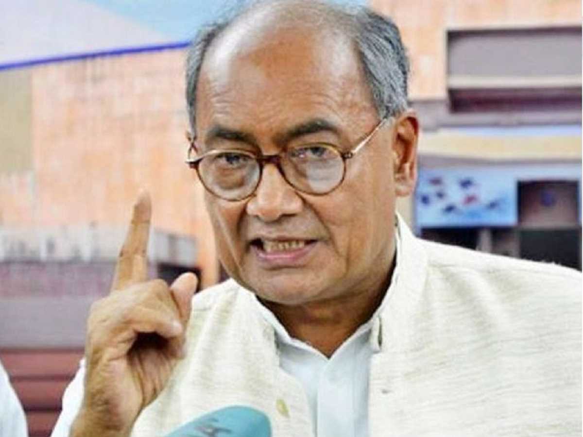 दिग्विजय सिंह ने फिर उठाए ईवीएम पर सवाल