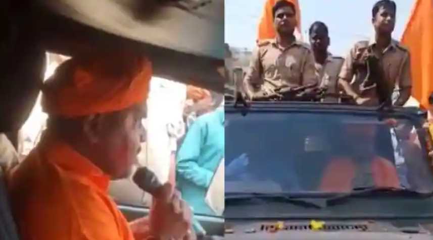 पुलिस के सामने रेप की धमकी देने वाला महंत 11 दिन बाद गिरफ्तार