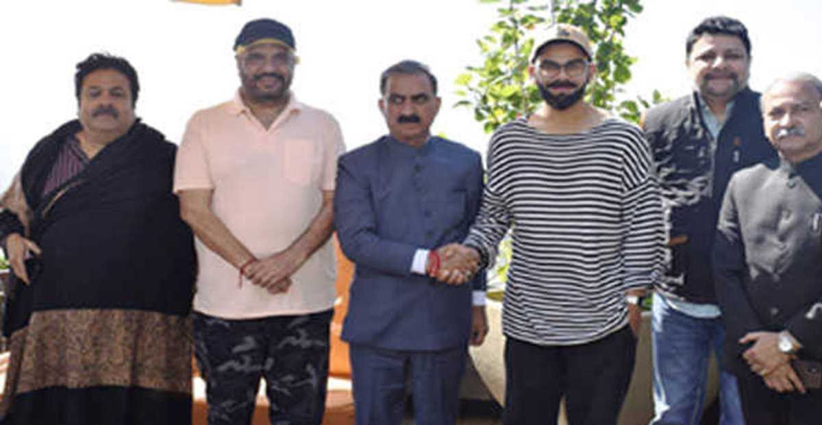 मुख्यमंत्री सुखविंदर सिंह सुक्खू से विराट कोहली ने की भेंट