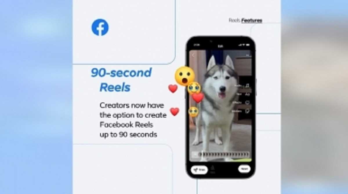 90 सेकंड तक की फेसबुक रील्स बना सकते हैं यूजर्स