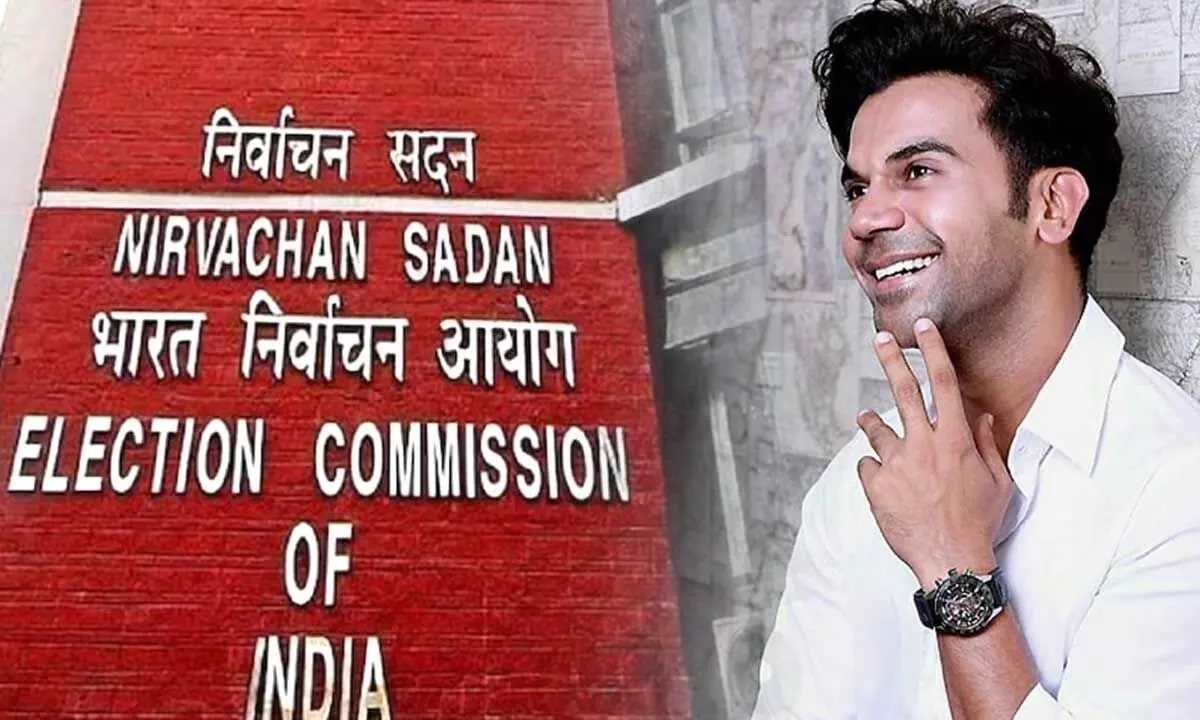 चुनाव आयोग के राष्ट्रीय आइकन होंगे अभिनेता राज कुमार राव