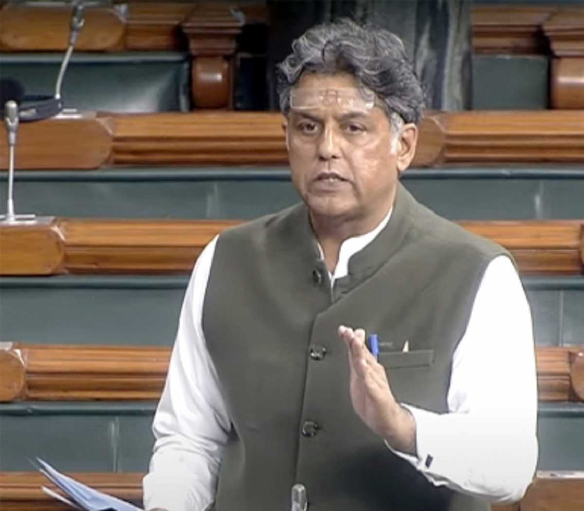 मनीष तिवारी ने चीनी अतिक्रमण पर लोकसभा में दिया स्थगन नोटिस