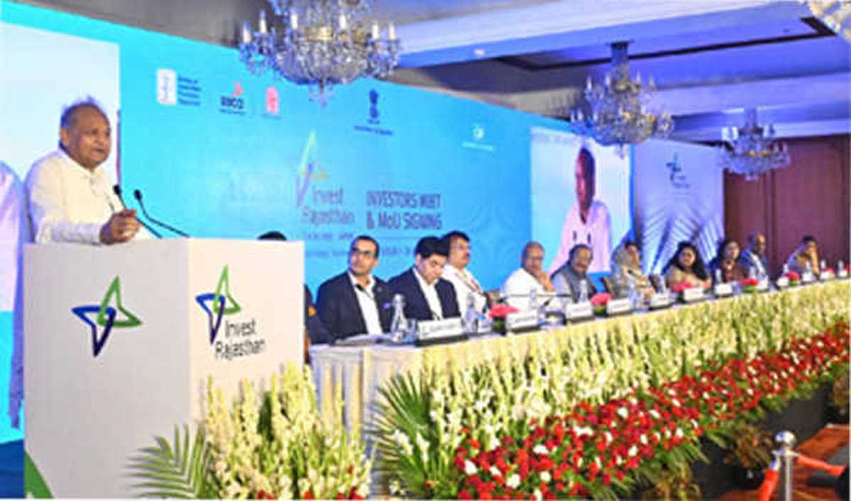 राजस्थान बना निवेशकों के लिए उपलब्ध अनुकूल नीतिगत ढांचे से पहली पसंद : गहलोत