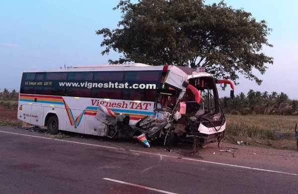 तमिलनाडु में वैन और सरकारी बस की टक्कर, 6 लोगों की मौत