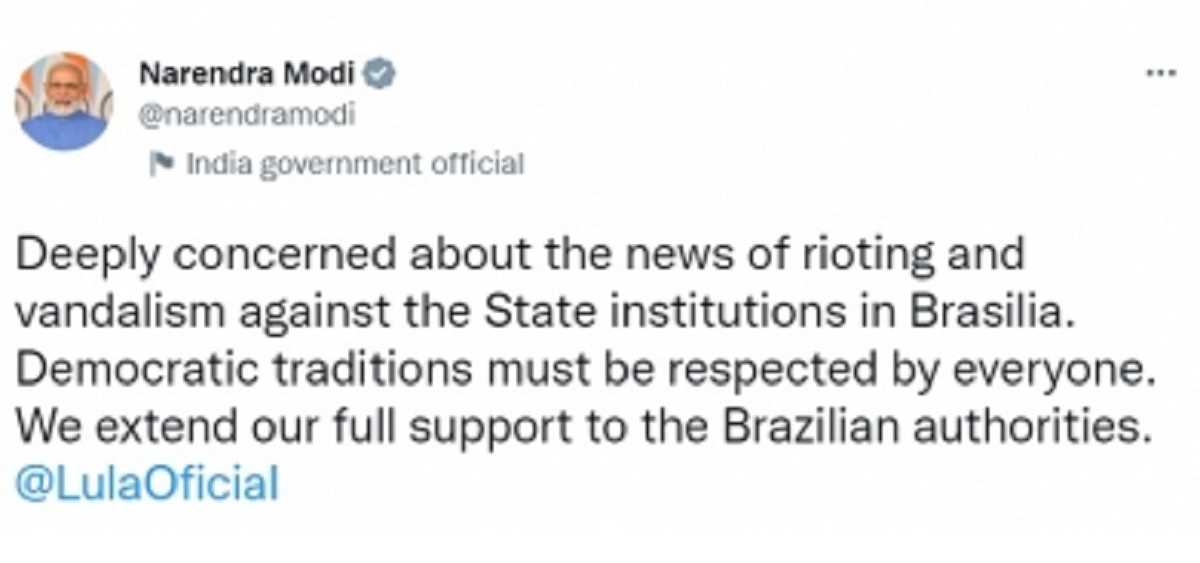 Brazil: पूर्व राष्ट्रपति बोलसोनारो के समर्थकों ने संसद भवन-SC में बोला धावा, PM मोदी ने जताई चिंता