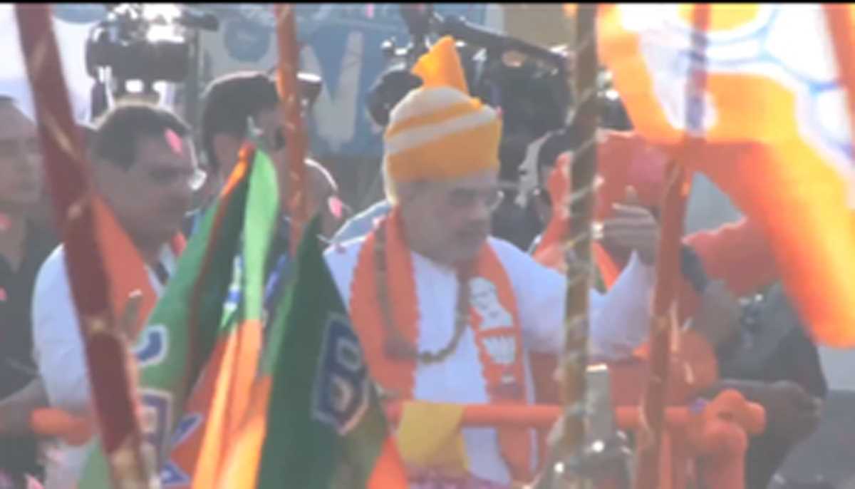 अमित शाह ने जयपुर में लोकसभा कोर समितियों की बैठक की अध्यक्षता की, सीकर में रोड शो किया