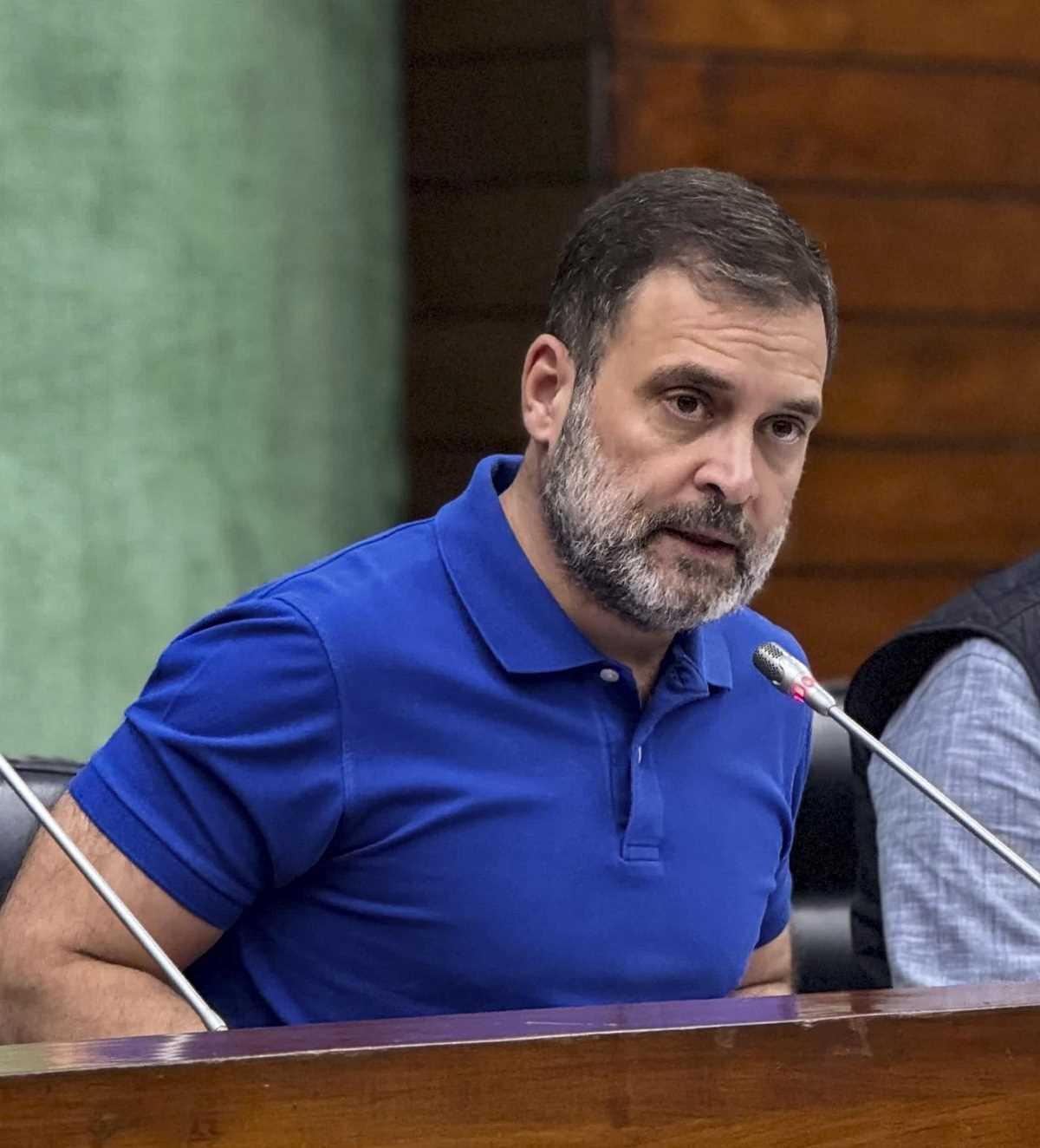 भाजपा सांसदों ने संसद में हमें घुसने नहीं दिया, अमित शाह को देना चाहिए इस्तीफा : राहुल गांधी