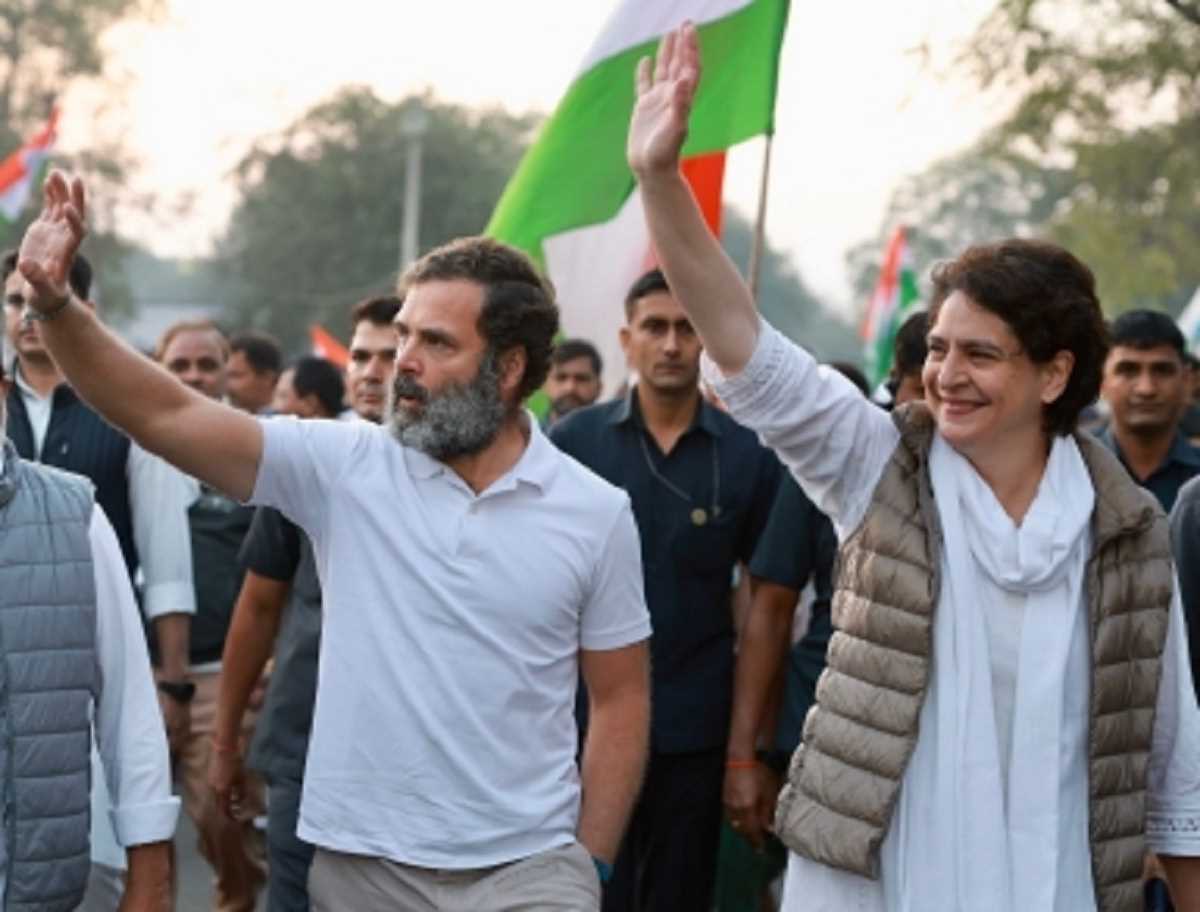 भारत जोड़ो यात्रा : BJP के गढ़ में राहुल गांधी को मिला बहन प्रियंका गांधी वाड्रा का साथ