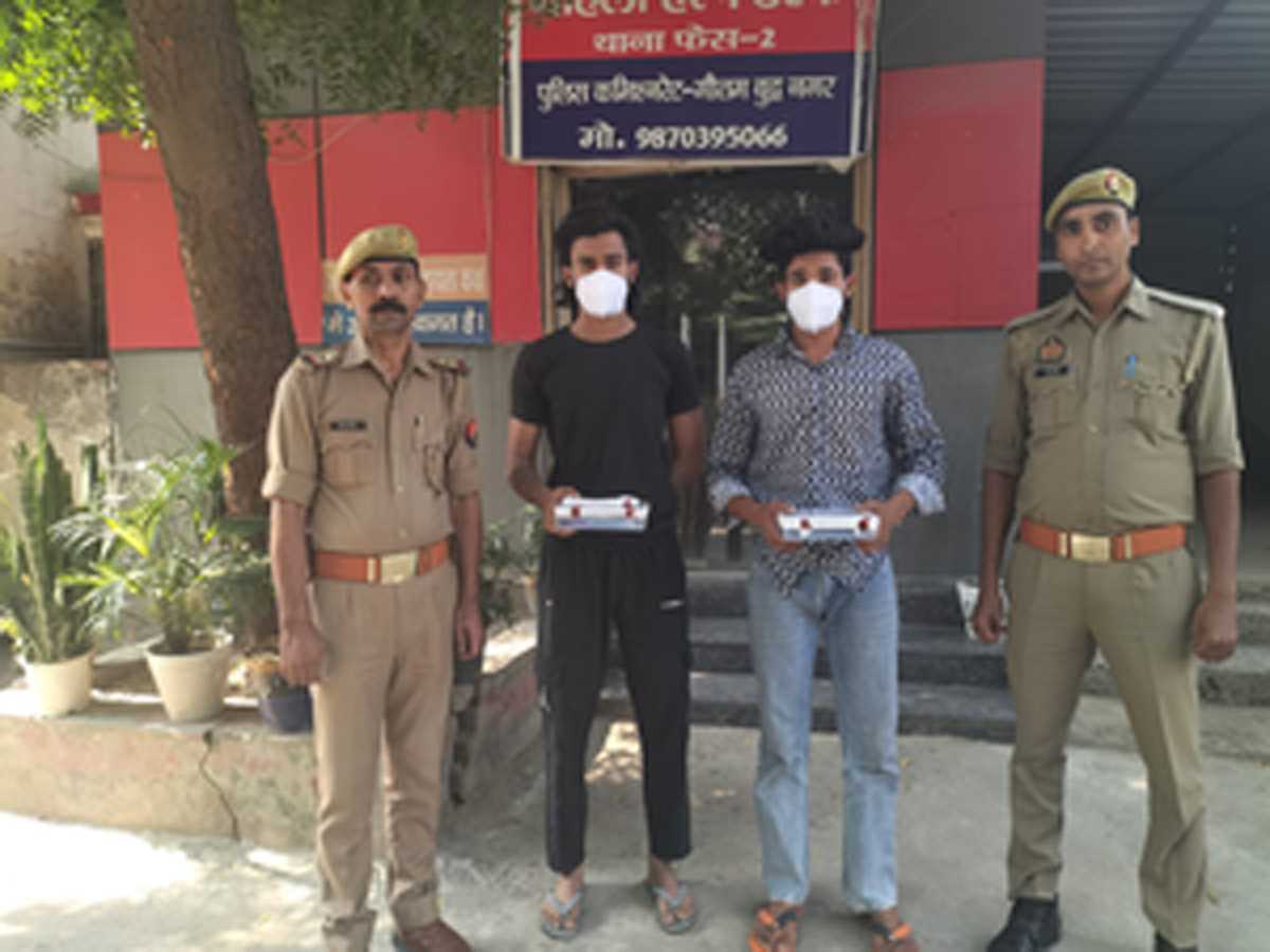 राह चलते फोन की झपटमारी करने वाले दो शातिर गिरफ्तार