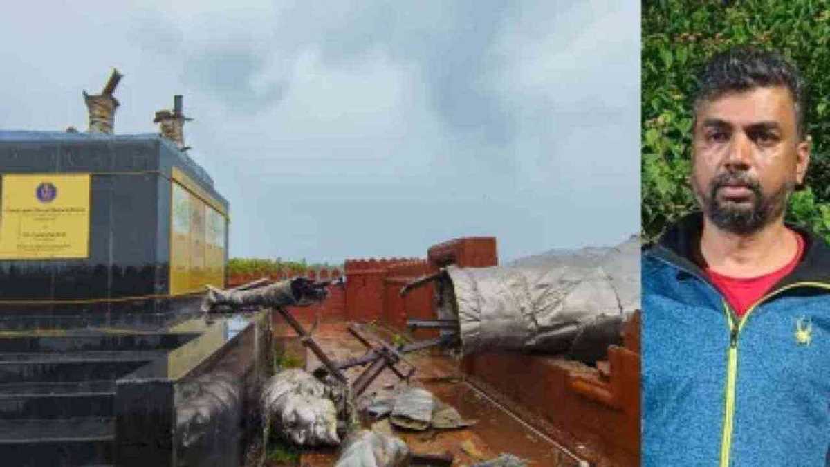 महाराष्ट्र: छत्रपति शिवाजी की मूर्ति मामले में एक शख्स कोल्हापुर से गिरफ्तार