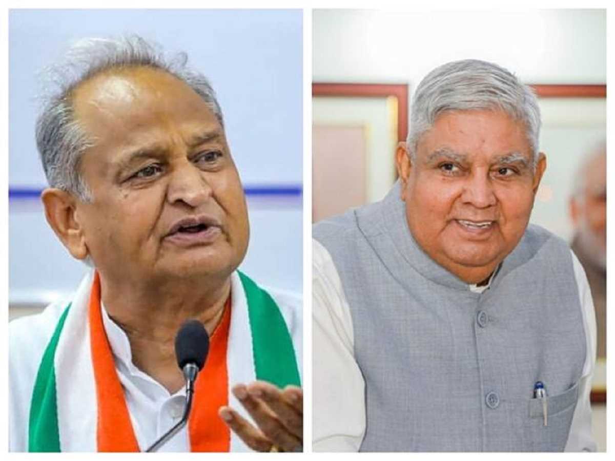 उपराष्ट्रपति के राजस्थान दौरे पर सवाल उठाया, शेखावत ने गहलोत पर साधा निशाना