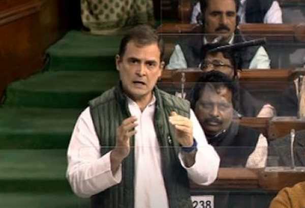 राहुल ने लोकसभा में कहा- दो हिन्दुस्तान बन गए हैं, एक अमीर के लिए और दूसरा गरीब के लिए