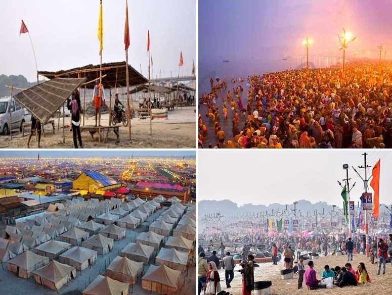 मकर संक्रांति के साथ शुरु हुआ माघ मेला, लग रही है पुण्य की डुबकी