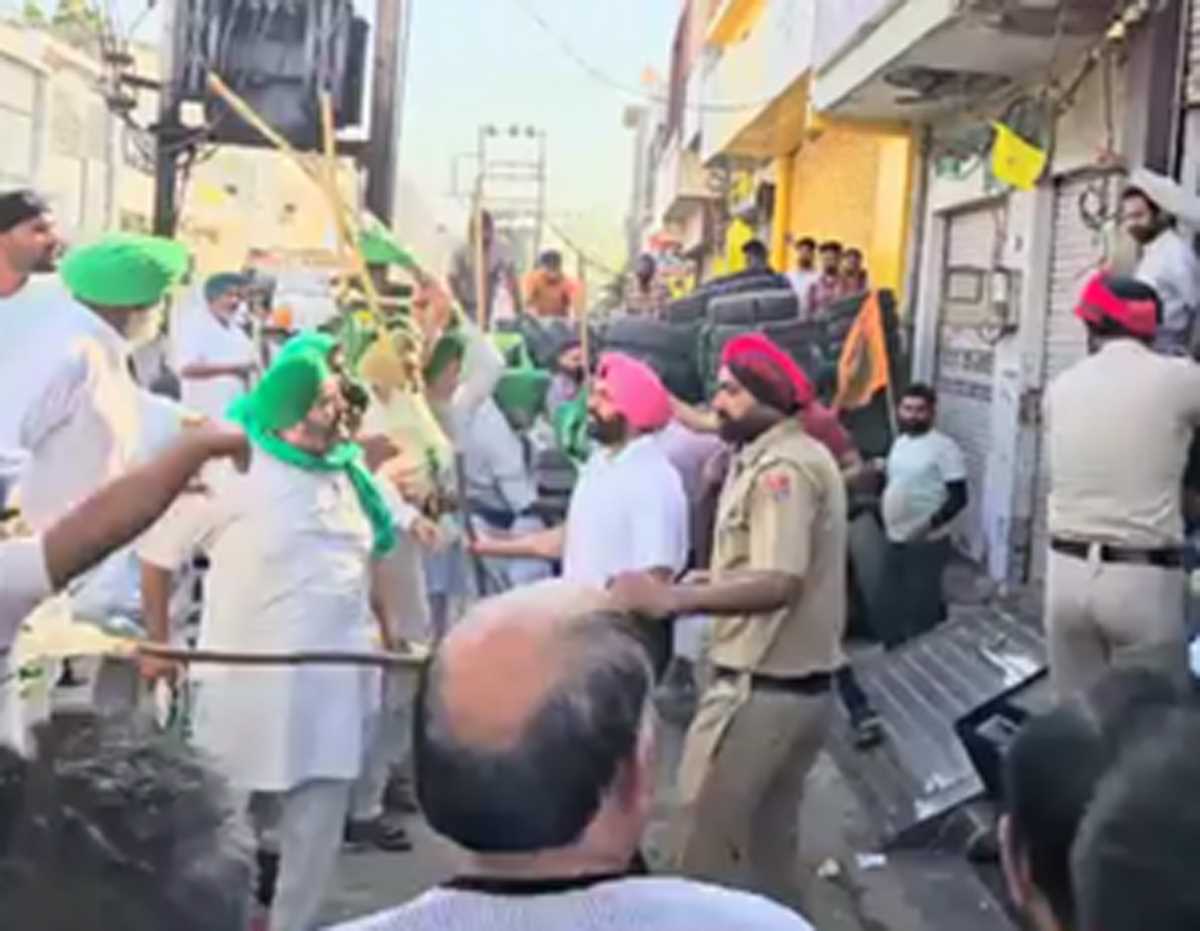 बरनाला में किसानों और व्यापारियों के बीच संघर्ष, माहौल तनावपूर्ण