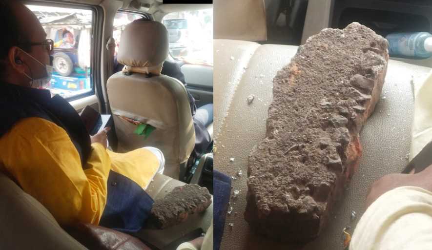 रैली के दौरान जेपी नड्डा के काफिले पर हमला