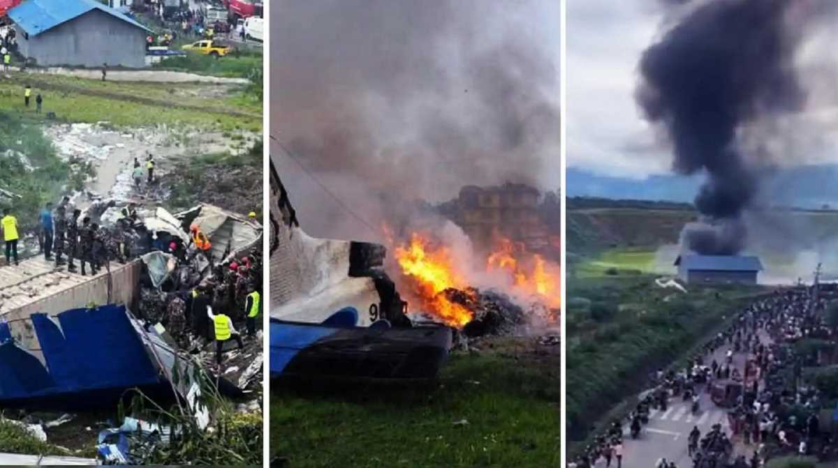 नेपाल: त्रिभुवन इंटरनेशनल एयरपोर्ट पर क्रैश हुआ प्लेन, टेक ऑफ के दौरान लगी आग, चार की मौत