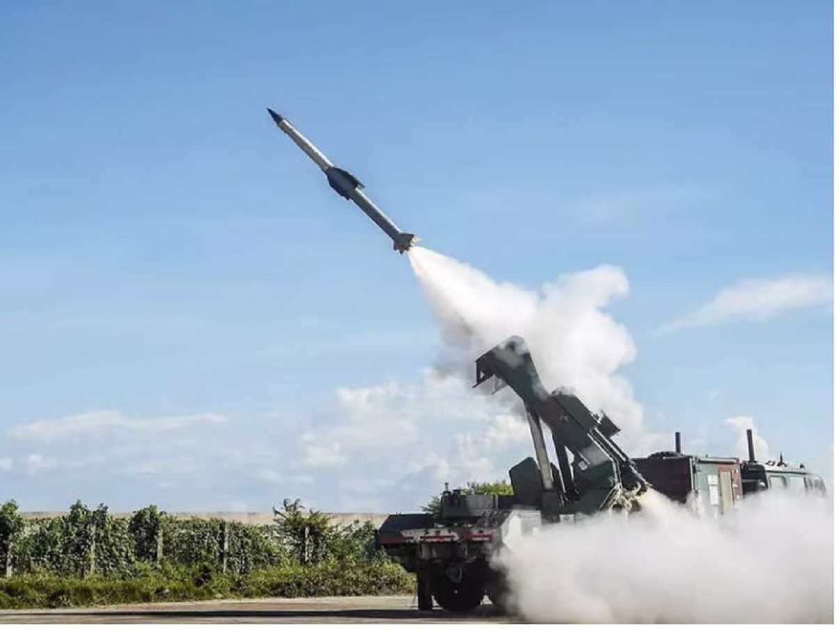 डीआरडीओ ने पोखरण में चौथी पीढ़ी की शॉर्ट रेंज हवाई रक्षा मिसाइल का किया परीक्षण