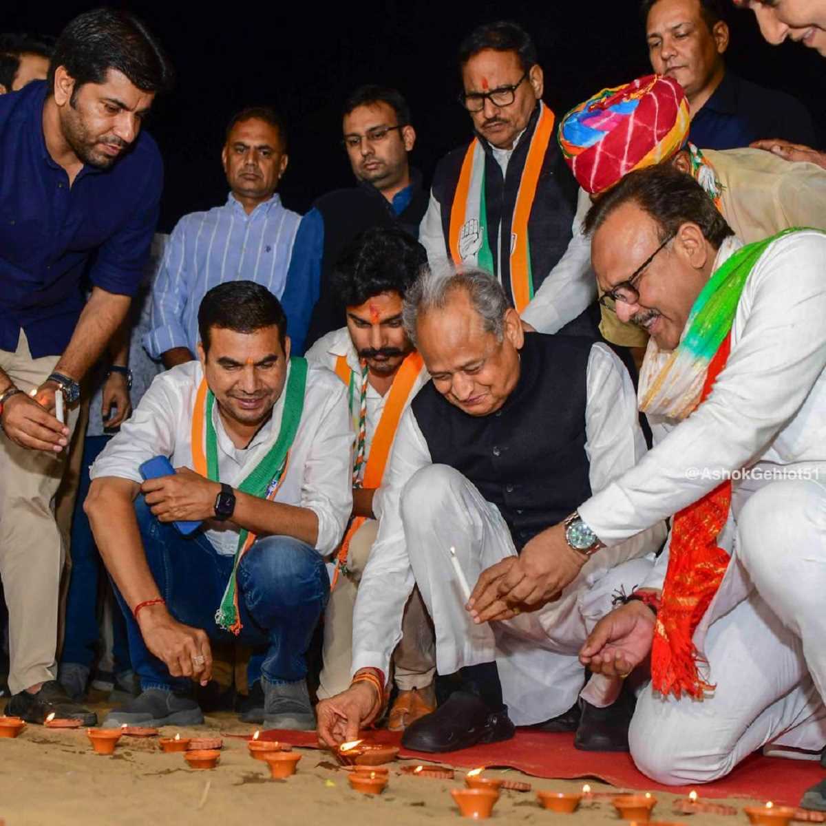 गहलोत ने प्रदेशवासियों को दिवाली की दी शुभकामनाएं