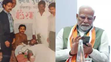 भाजपा के सदस्यता अभियान के बीच सोशल मीडिया पर पीएम मोदी की पुरानी तस्वीर वायरल