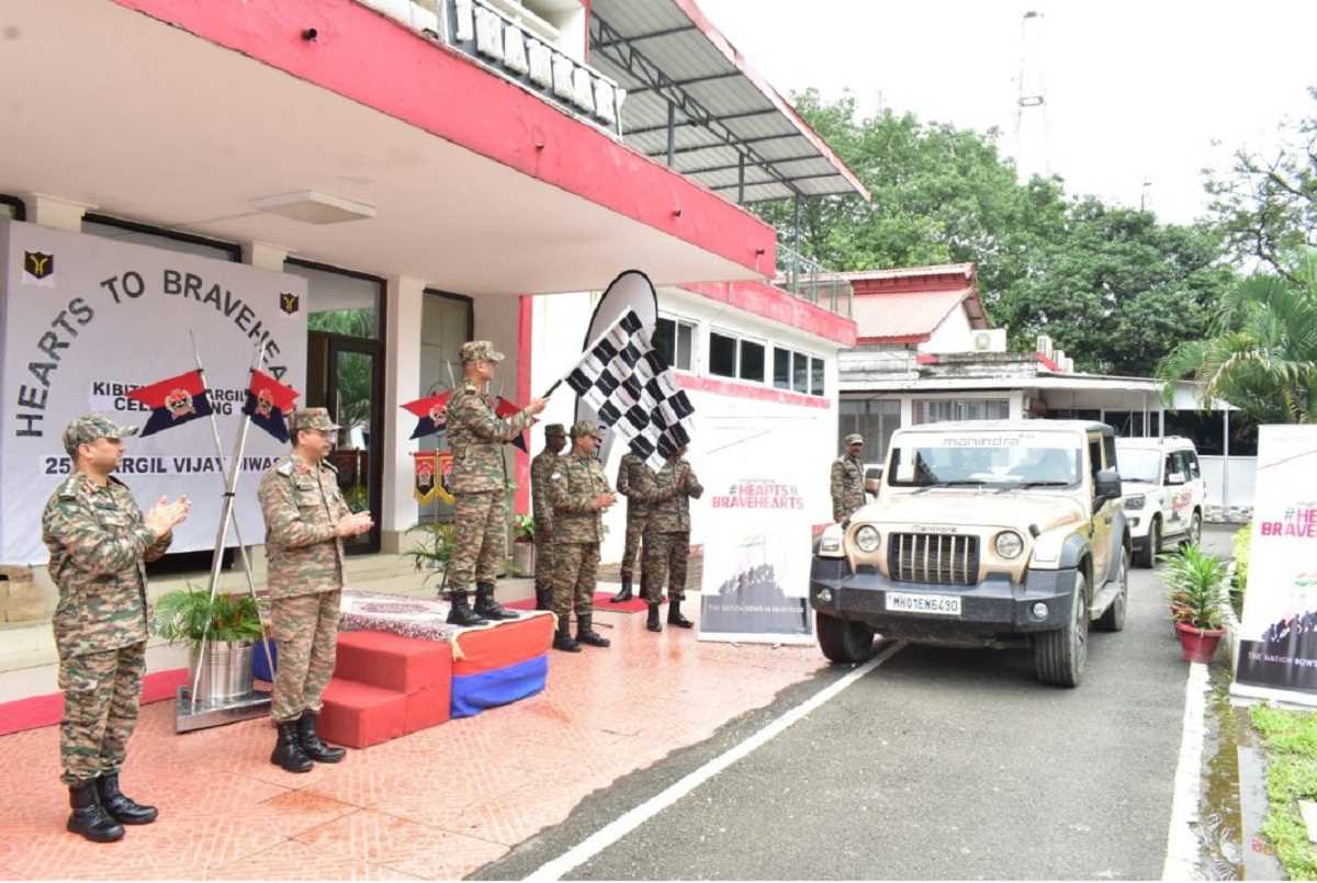 कारगिल विजय के 25 वर्ष, दिल्ली से द्रास तक हार्ट टू ब्रेवहार्ट्स कार रैली