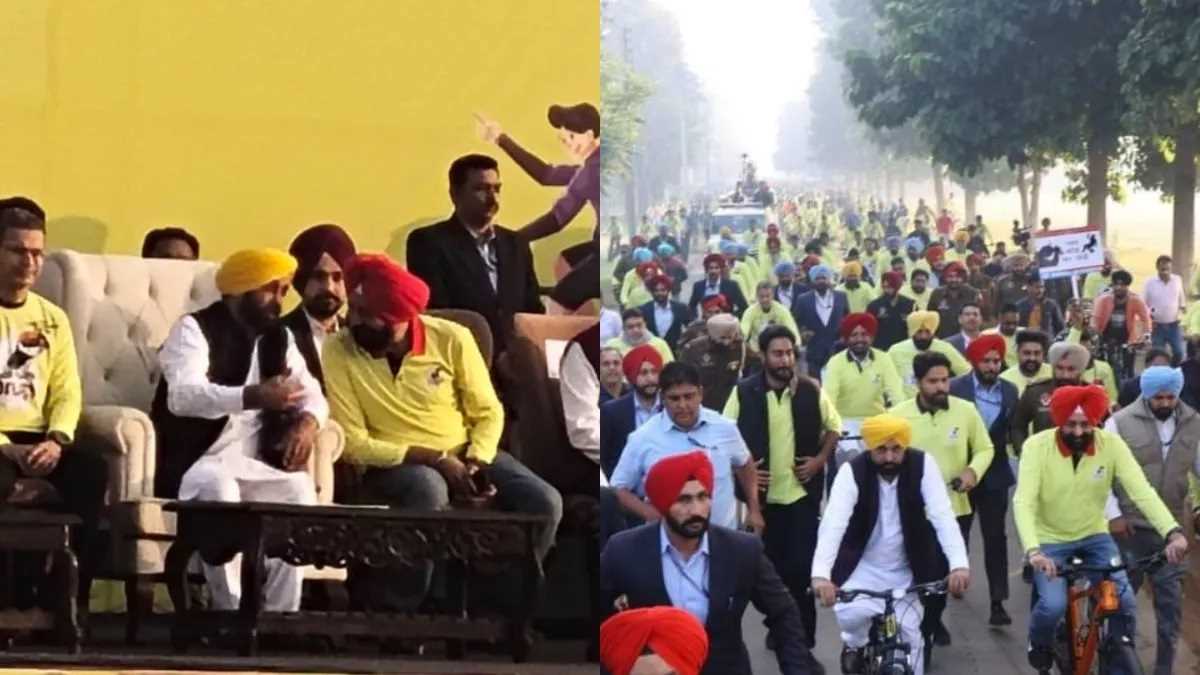 पंजाब CM के नेतृत्व में हजारों लोगों ने ड्रग के खतरे के खिलाफ साइकिल रैली में हिस्सा लिया