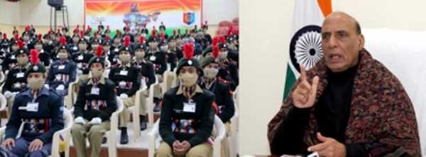 राजनाथ ने एनसीसी कैडेटों से प्रगति के लिए प्रयास करते रहने का आग्रह किया