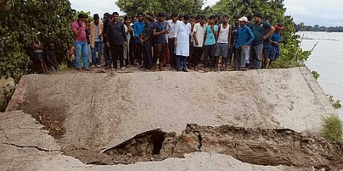 बिहार में एक और पुल ध्वस्त, सहरसा के एनएच-17 पर बना पुल टूटा