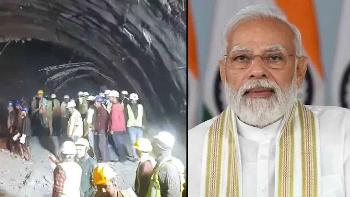 PM मोदी ने धामी से फोन पर ली क्षतिग्रस्त टनल में फंसे मजदूरों की जानकारी
