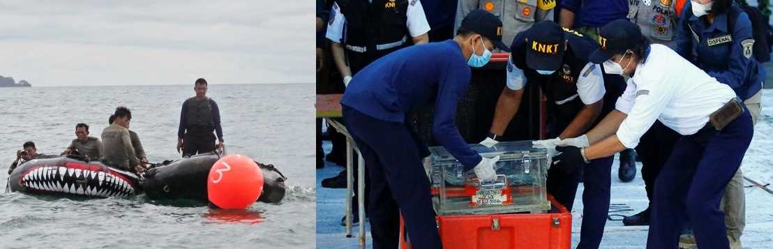 दुर्घटनाग्रस्त हुए इंडोनेशियाई विमान के ब्लैक बॉक्स को गोताखोरों ने ढूंढ निकाला