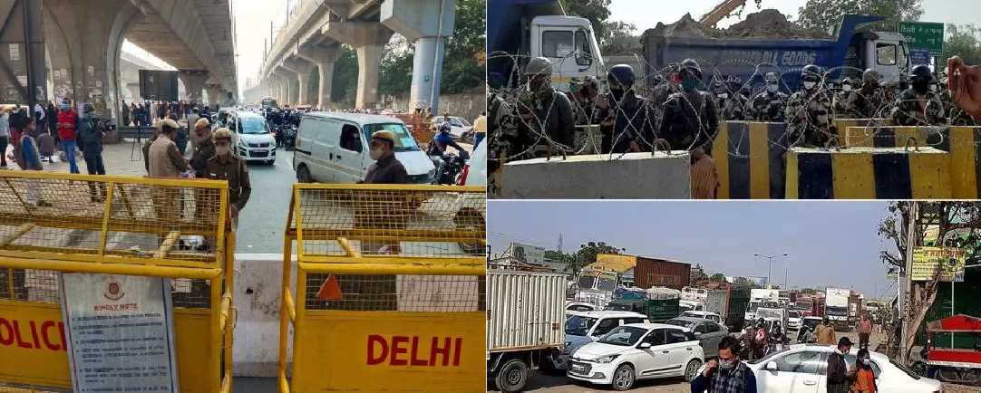 किसानों ने चिल्ला-नोएडा बॉर्डर भी किया सील, अगर नोएडा से दिल्ली जा रहे हैं तो लें ये रुट