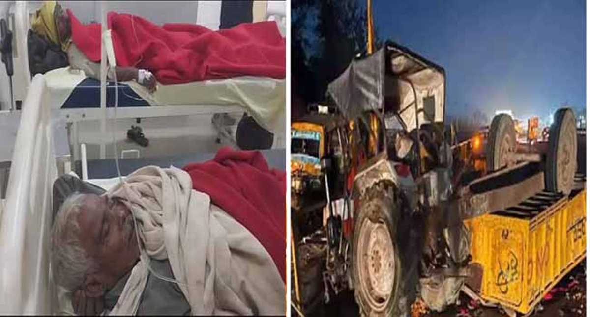 यूपी के चंदौली में ट्रॉली पलटने से दो की मौत, 10 घायल